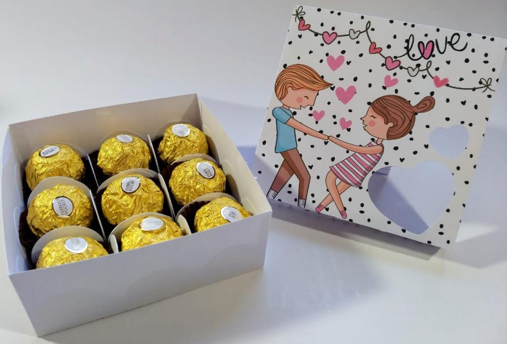 Arquivo de Corte Caixa 4, 6 e 9 Doces 08 - Dia dos Namorados - St