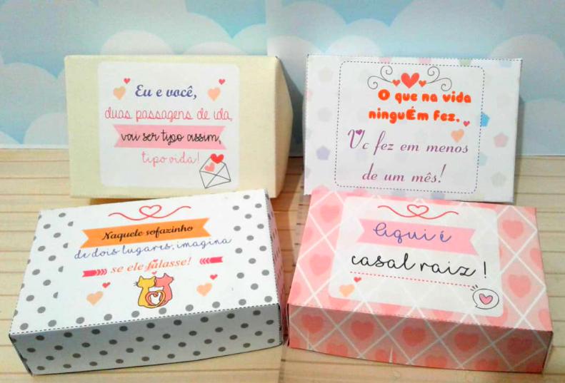 Arquivo de Corte Caixa 6 Doces 07 - Dia dos Namorados - Studio/PD