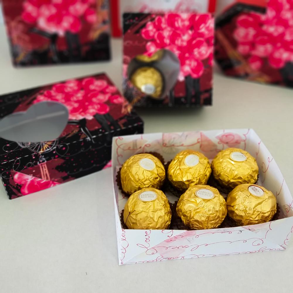 Arquivo de Corte Caixa 6 Doces 17 - Dia dos Namorados - Studio/PD