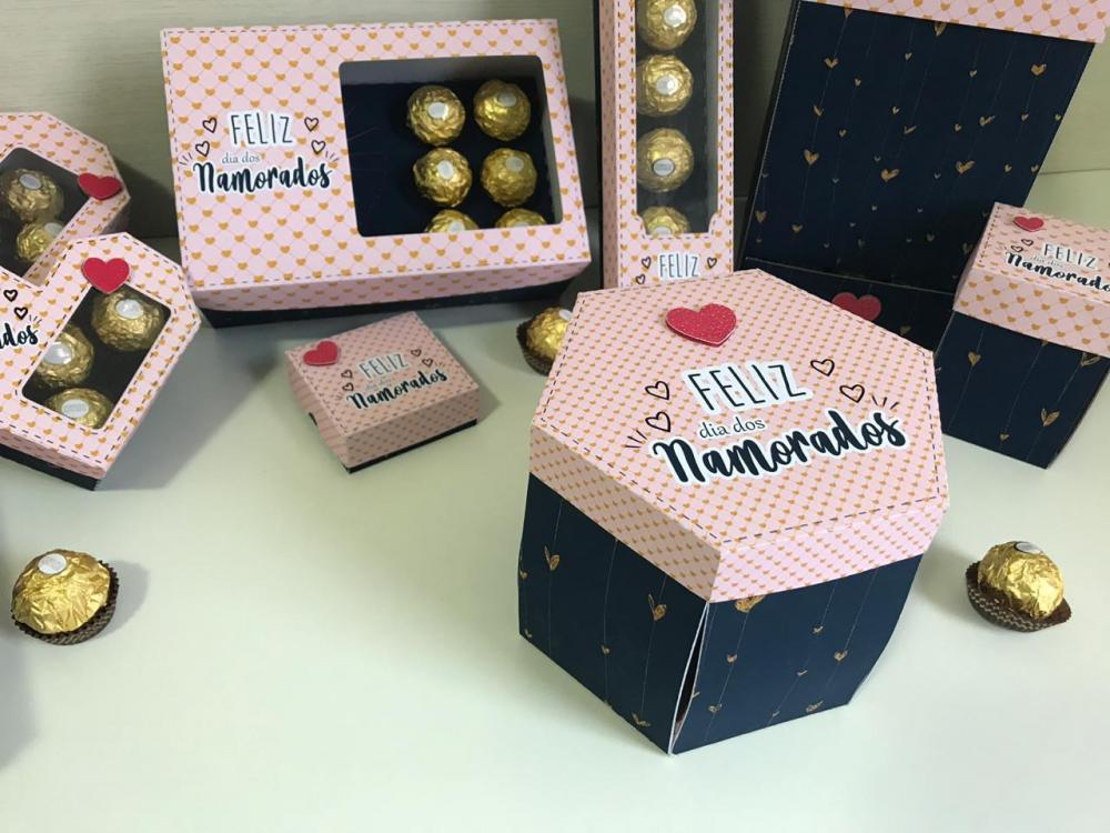Arquivo de Corte Caixa Explosão 7 Doces 03 - Dia dos Namorados -