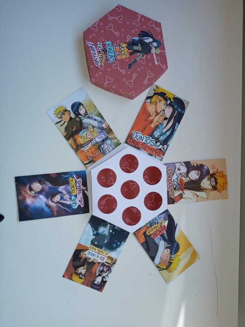 Arquivo de Corte Caixa Explosão 7 Doces Naruto - Dia dos Namorad