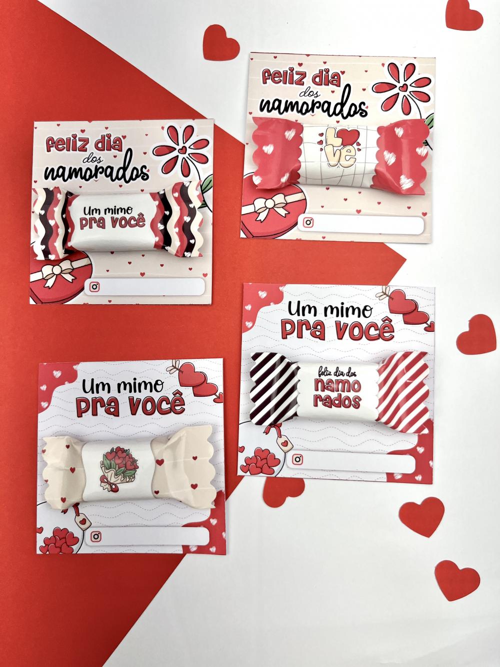 Arquivo de Corte Cartão Balinha 04 - Dia dos Namorados - PDF/PNG