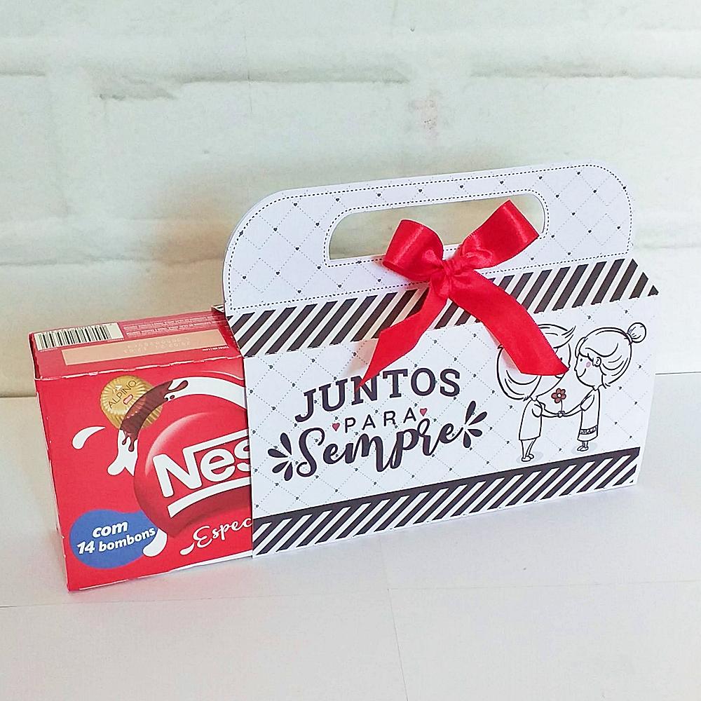 Arquivo de Corte Cinta Caixa de Bombons Embalagem 02 - Dia dos Na