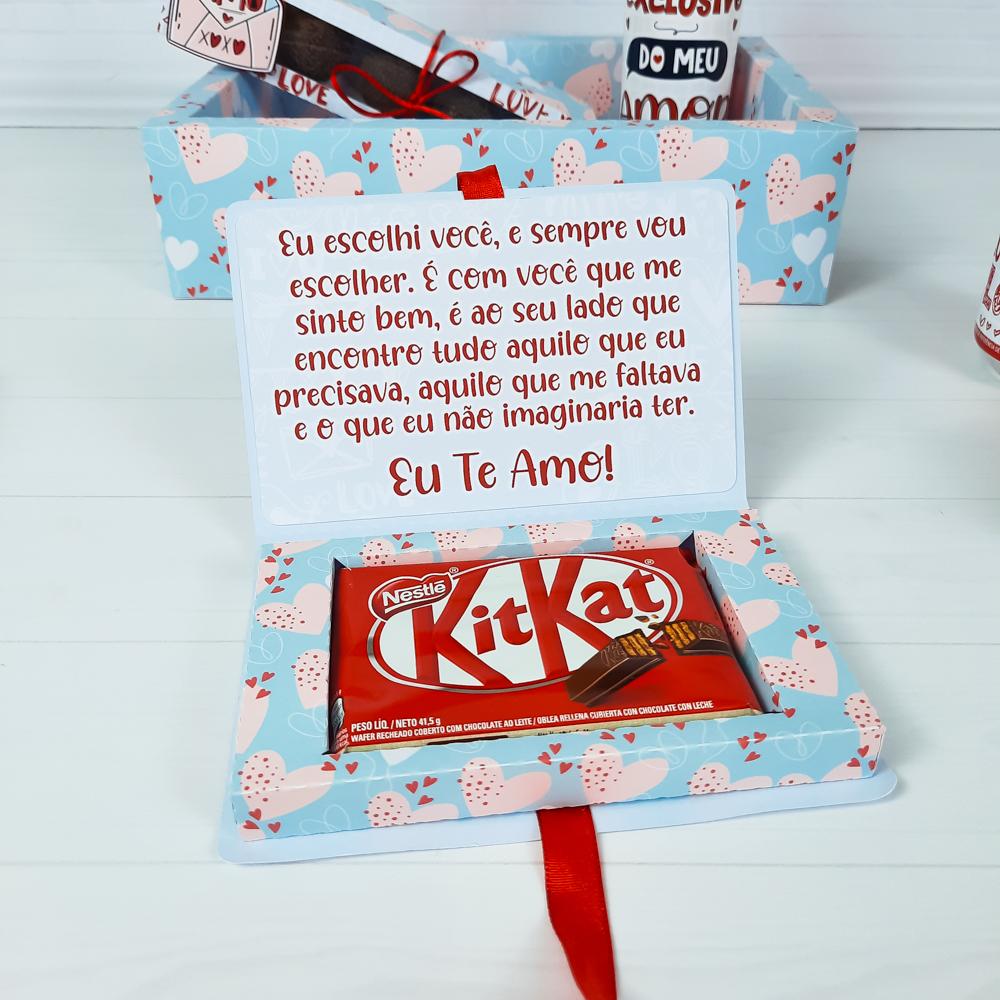 Arquivo de Corte Caixa KitKat 02 - Dia dos Namorados - STUDIO/PDF