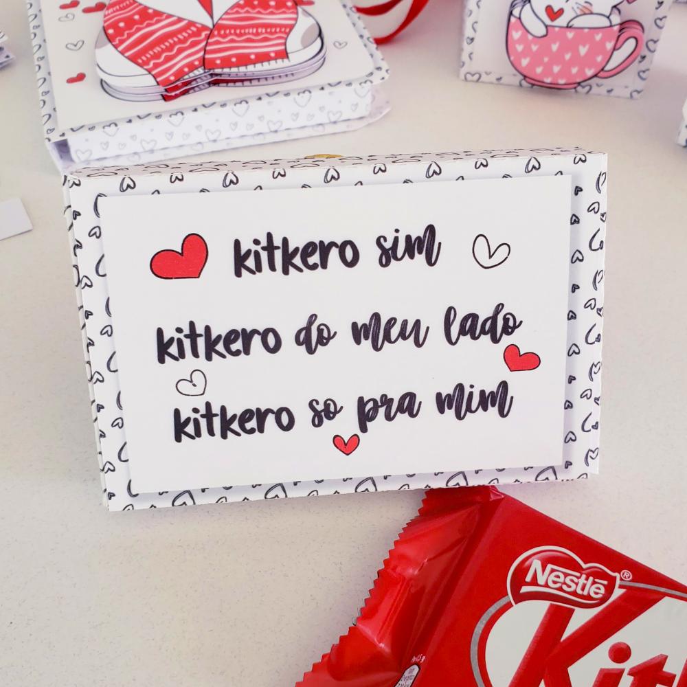 Arquivo de Corte Caixa KitKat 04 - Dia dos Namorados - STUDIO/PDF