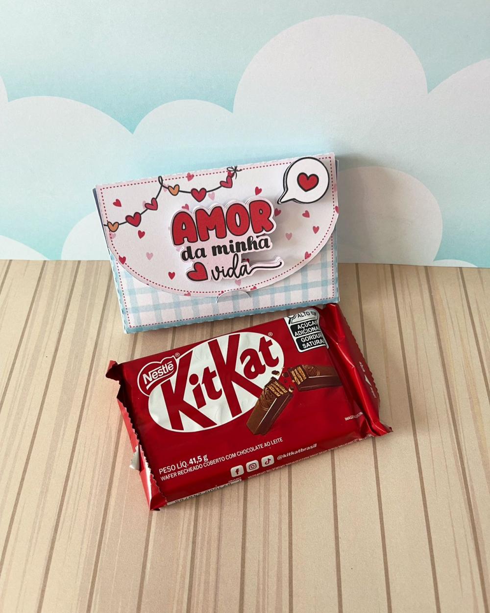 Arquivo de Corte Caixa KitKat 09 - Dia dos Namorados - STUDIO/PDF