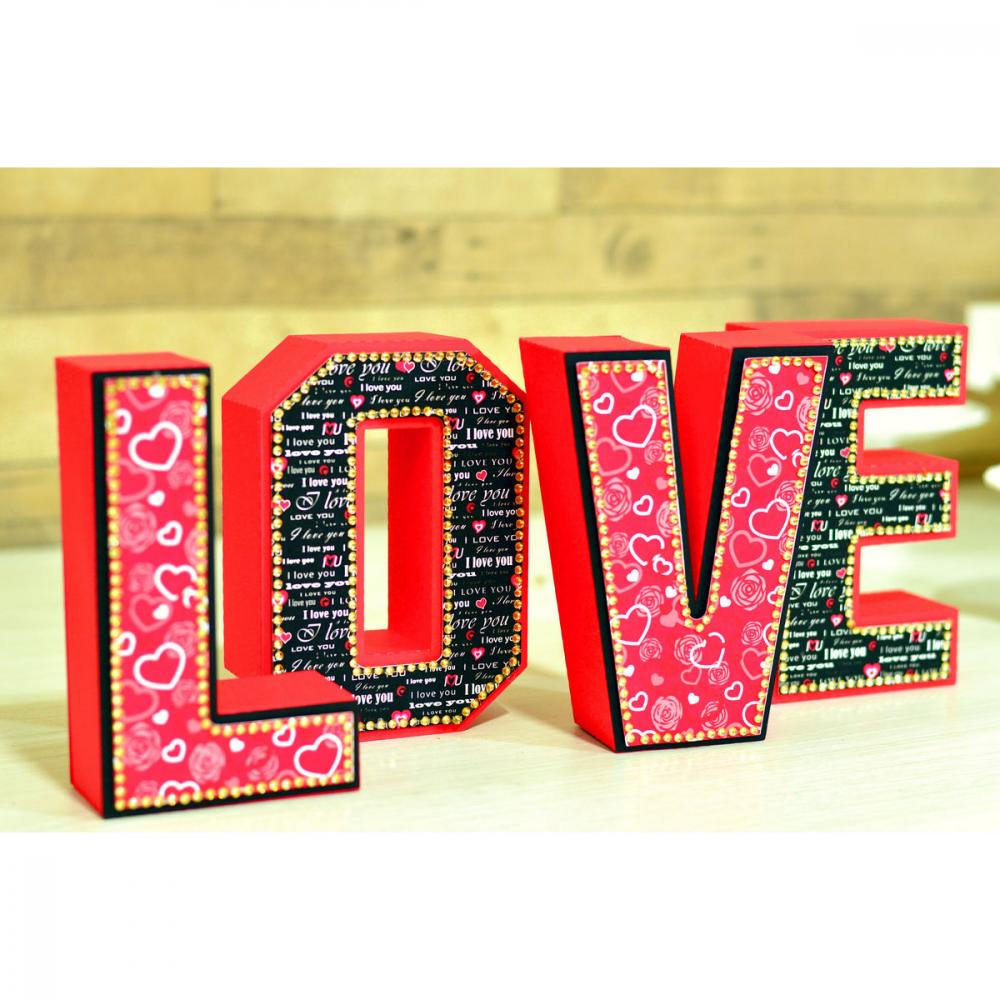 Arquivo de Corte Love 3D - Dia dos Namorados - STUDIO/PDF
