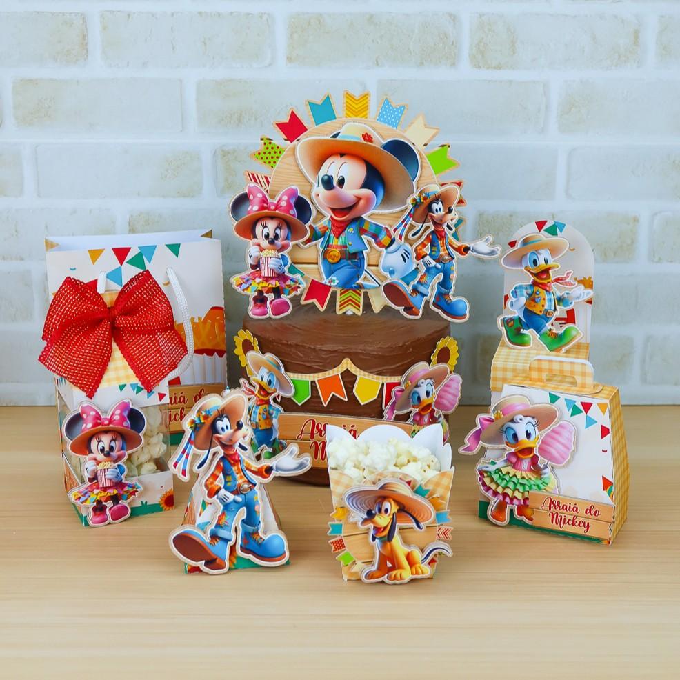 Arquivo de Corte Kit Festa Junina Turma do Mickey 02 - Somente St