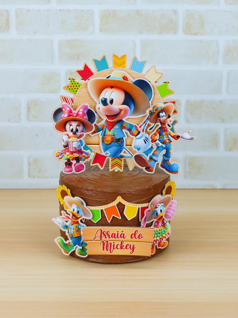 Arquivo de Corte Kit Festa Junina Turma do Mickey 02 - Somente St