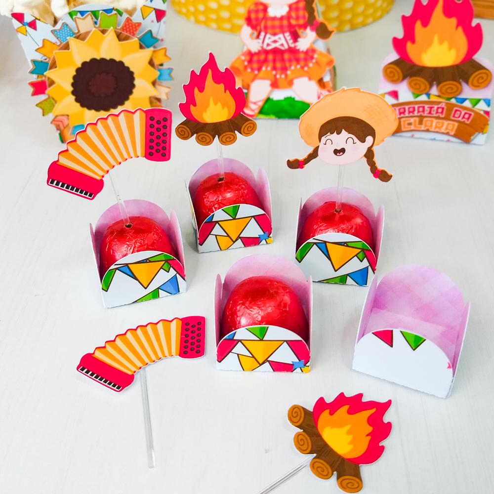 Arquivo de Corte Forminhas e Toppers 04 - Festa Junina - STUDIO/P
