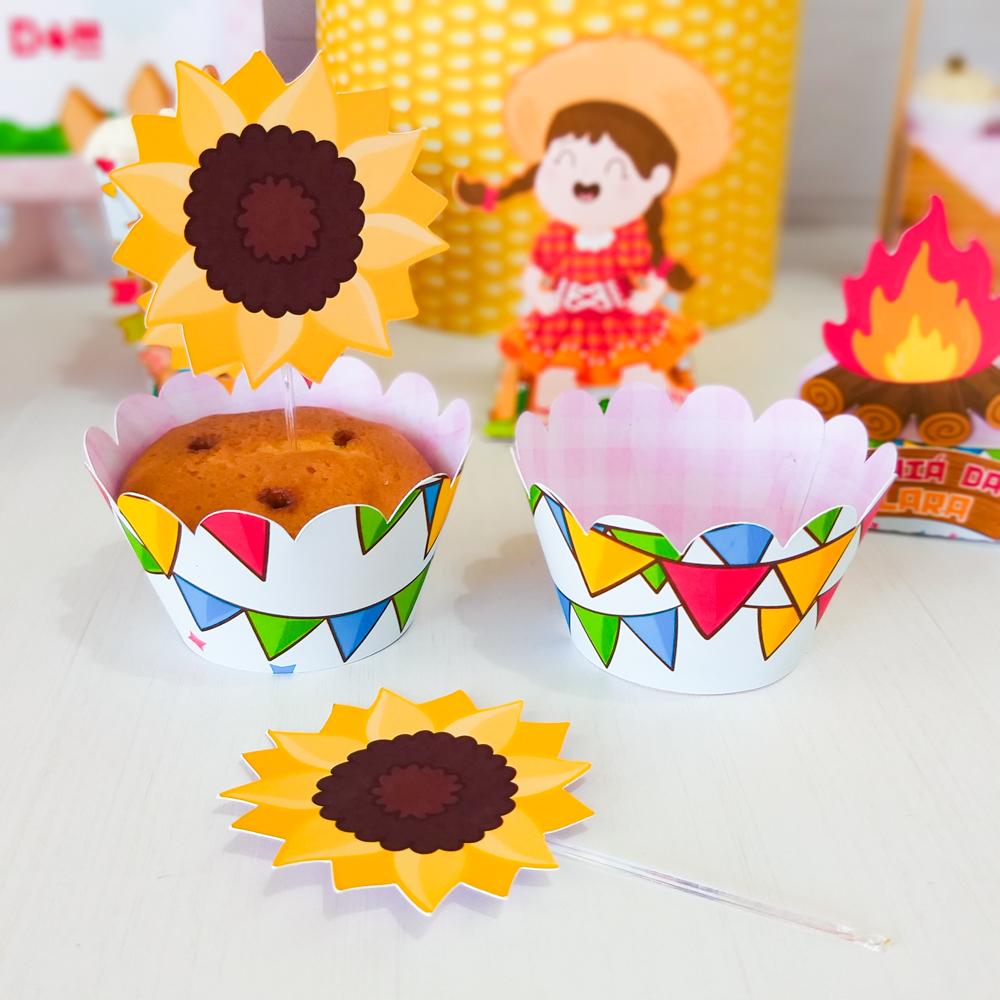 Arquivo de Corte Forminhas e Toppers 04 - Festa Junina - STUDIO/P