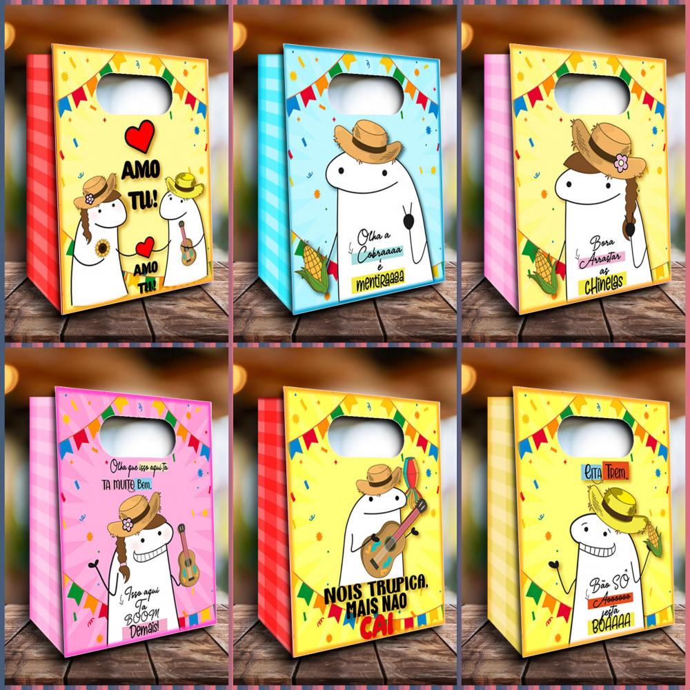 Arquivo de Corte Sacolinhas FLORK - Festa Junina - STUDIO/PDF