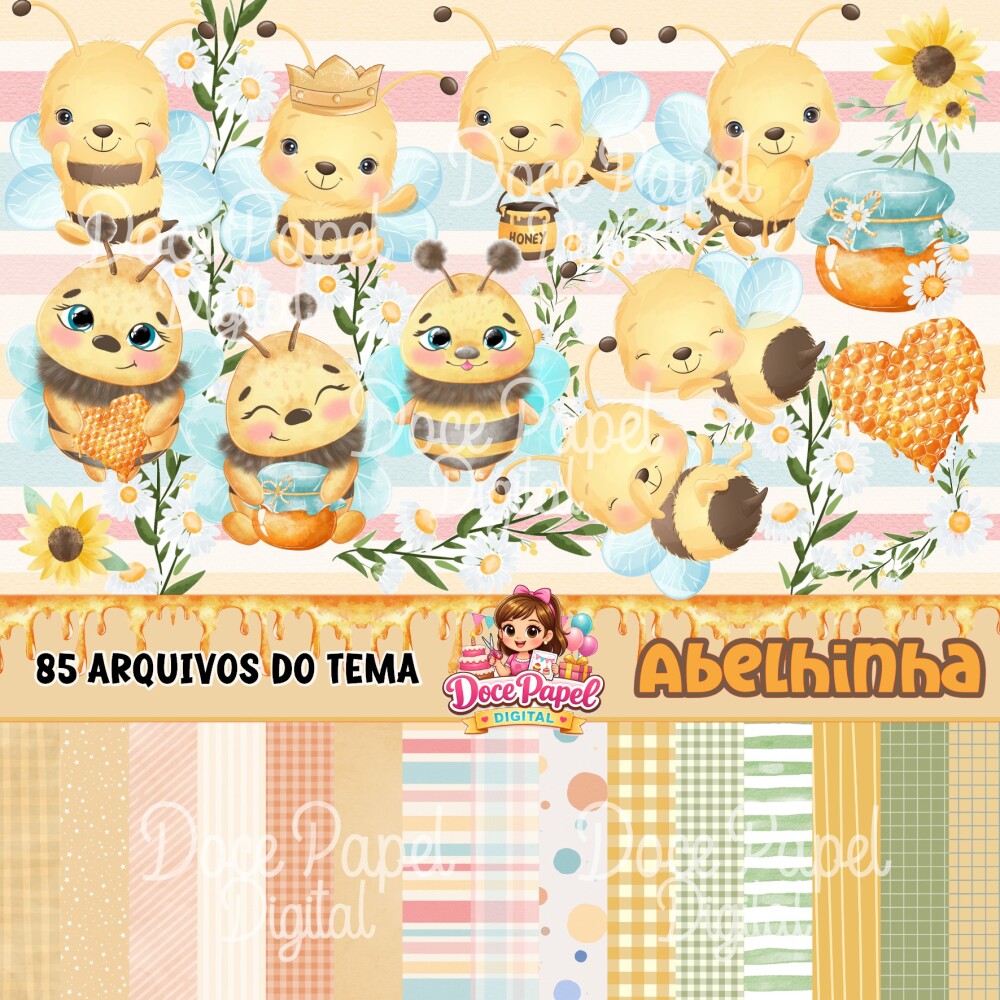 Kit Digital Png Abelhinhas 88
