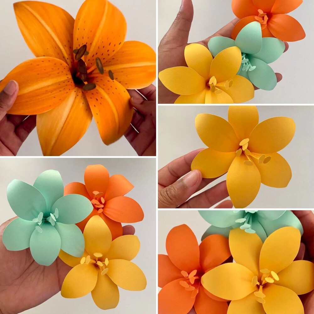 Arquivo de Corte Topo de Bolo Flores Lírios - Somente Studio