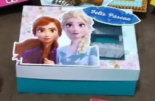 Arquivo de Corte Caixa Mini Confeiteiro Ovo Cupcake Frozen 01