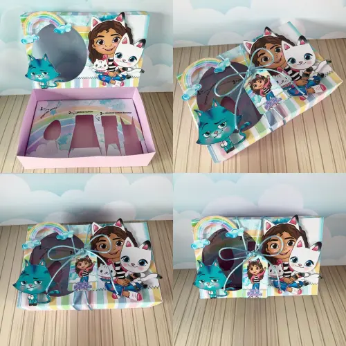 Arquivo de Corte Caixa Mini Confeiteiro A Casa Mágica da Gabby 01 - STUDIO/PDF