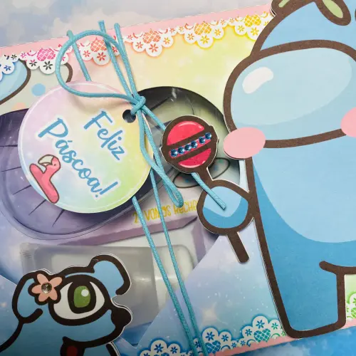 Arquivo de Corte Caixa Mini Confeiteiro Among Us 02 - STUDIO/PDF/