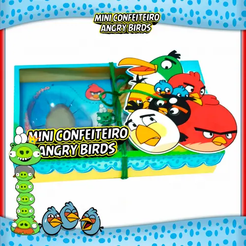 Arquivo de Corte Caixa Mini Confeiteiro Angry Birds 01 - STUDIO/PDF