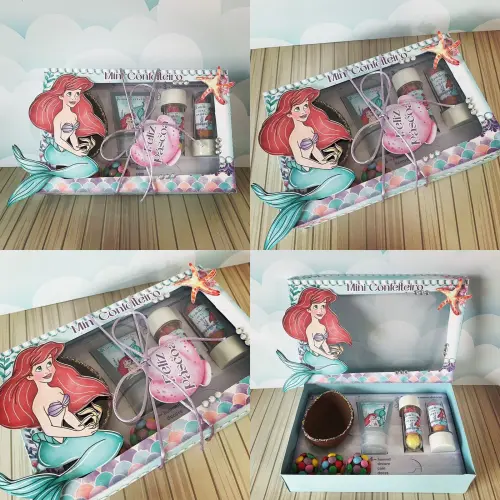 Arquivo de Corte Caixa Mini Confeiteiro Ariel 03 - STUDIO/PDF/PNG