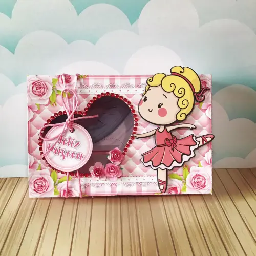 Arquivo de Corte Caixa Mini Confeiteiro Bailarina 01 - STUDIO/PDF/PNG
