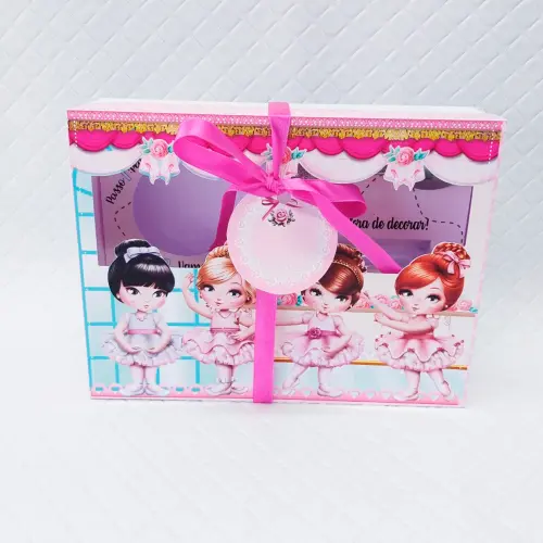 Arquivo de Corte Caixa Mini Confeiteiro Bailarina 02 - STUDIO/PDF