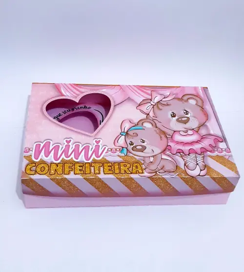 Arquivo de Corte Caixa Mini Confeiteiro Bailarina 03 - STUDIO/PDF