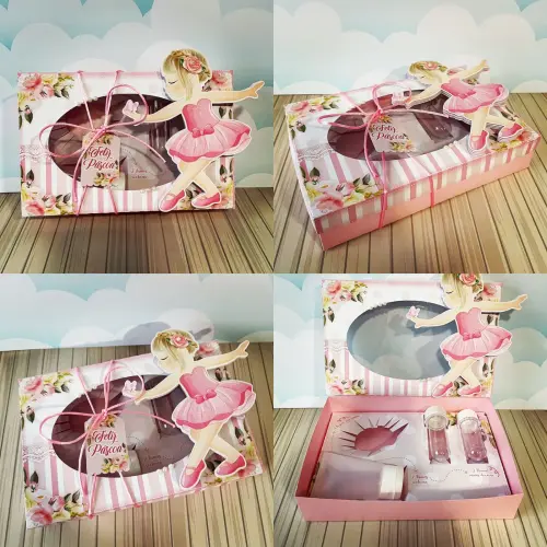 Arquivo de Corte Caixa Mini Confeiteiro Bailarina 05 - STUDIO/PDF/PNG