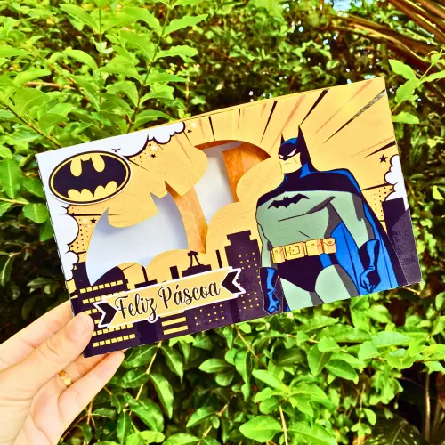 Arquivo de Corte Caixa Mini Confeiteiro Batman 06 - STUDIO/PDF