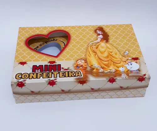 Arquivo de Corte Caixa Mini Confeiteiro Bela e a Fera 01 - STUDIO