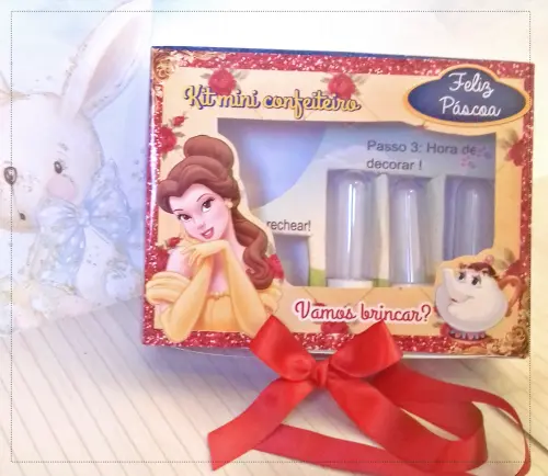 Arquivo de Corte Caixa Mini Confeiteiro Bela e a Fera 03 - STUDIO/PDF