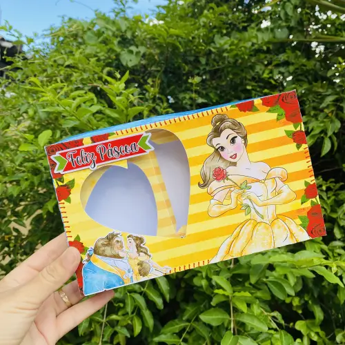 Arquivo de Corte Caixa Mini Confeiteiro Bela e a Fera 04 - STUDIO/PDF