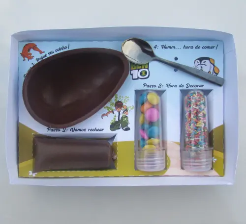 Arquivo de Corte Caixa Mini Confeiteiro Ben 10 01 - STUDIO/PDF