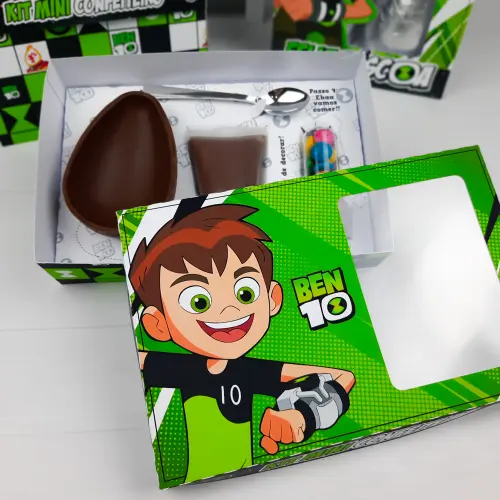 Arquivo de Corte Caixa Mini Confeiteiro Ben 10 02 - STUDIO/PDF