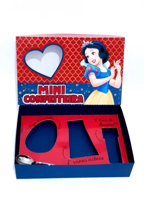 Arquivo de Corte Caixa Mini Confeiteiro Branca de Neve 02 - STUDI