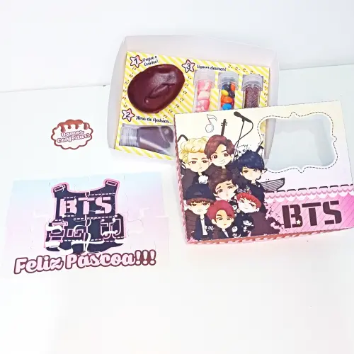 Arquivo de Corte Caixa Mini Confeiteiro BTS 02 - STUDIO/PDF