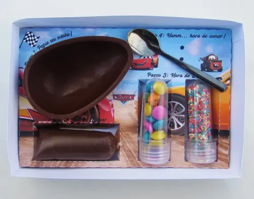 Arquivo de Corte Caixa Mini Confeiteiro Carros 04 - STUDIO/PDF