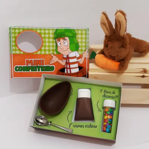 Arquivo de Corte Caixa Mini Confeiteiro Chaves 02 - STUDIO/PDF