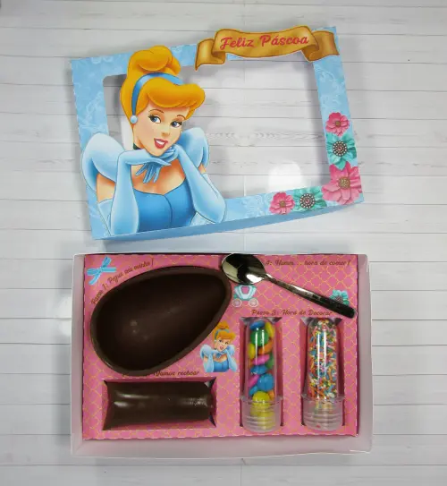 Arquivo de Corte Caixa Mini Confeiteiro Cinderela 01 - STUDIO/PDF