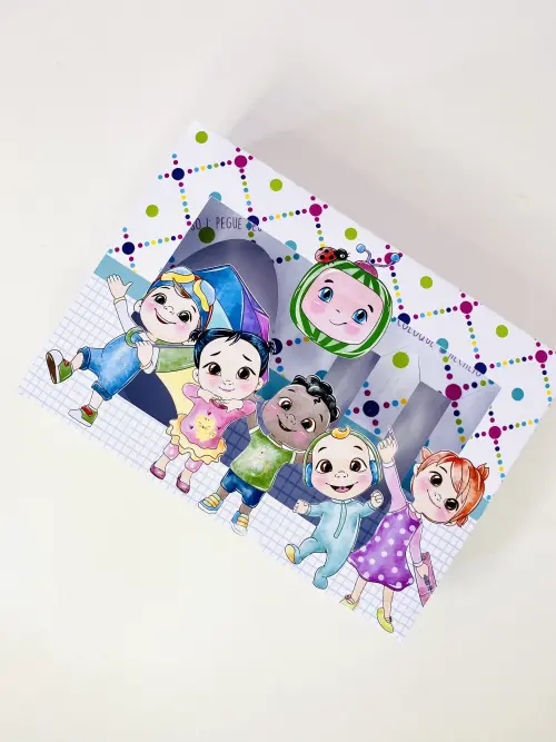 Arquivo de Corte Caixa Mini Confeiteiro Cocomelon 01 - STUDIO/PDF