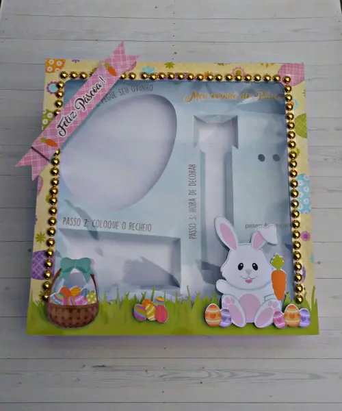 Arquivo de Corte Caixa Mini Confeiteiro Coelhinho 01 - STUDIO/PDF