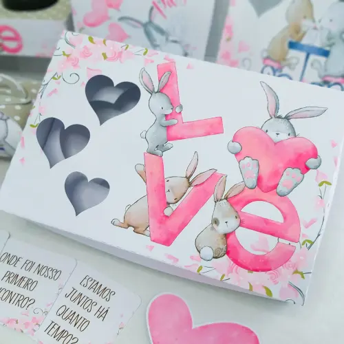 Arquivo de Corte Caixa Mini Confeiteiro Coelhinho 07 - STUDIO/PDF