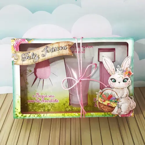 Arquivo de Corte Caixa Mini Confeiteiro Coelhinho 14 100g - STUDI