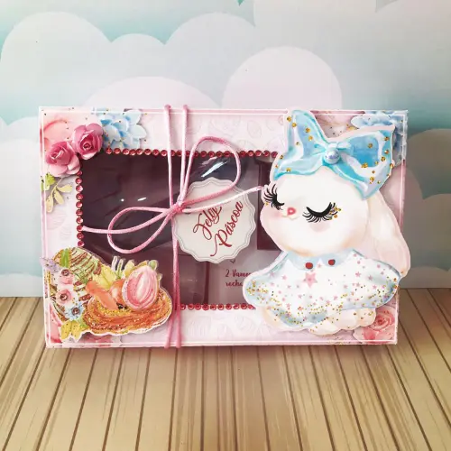 Arquivo de Corte Caixa Mini Confeiteiro Coelhinho 15 150g - STUDI