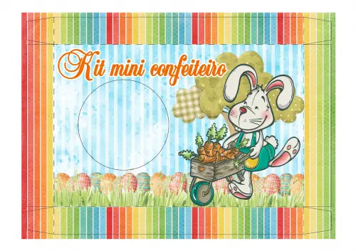 Arquivo de Corte Caixa Mini Confeiteiro Coelhinho 21 - STUDIO/PDF
