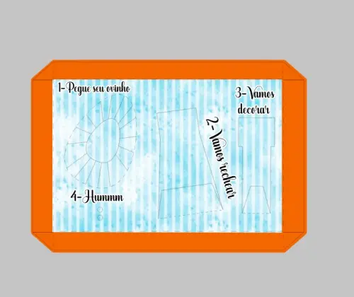 Arquivo de Corte Caixa Mini Confeiteiro Coelhinho 21 - STUDIO/PDF