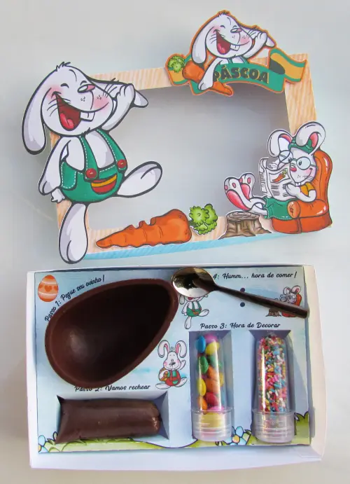 Arquivo de Corte Caixa Mini Confeiteiro Coelhinho 22 - STUDIO/PDF