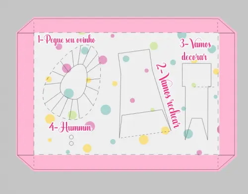 Arquivo de Corte Caixa Mini Confeiteiro Coelhinho 24 - STUDIO/PDF