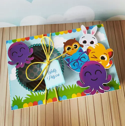 Arquivo de Corte Caixa Mini Confeiteiro Bolofofos 02 - STUDIO/PDF