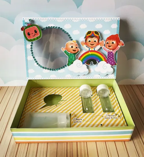 Arquivo de Corte Caixa Mini Confeiteiro Cocomelon 02 - STUDIO/PDF