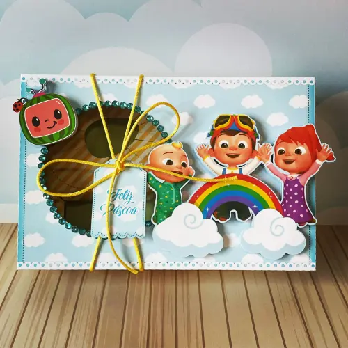 Arquivo de Corte Caixa Mini Confeiteiro Cocomelon 02 - STUDIO/PDF/PNG